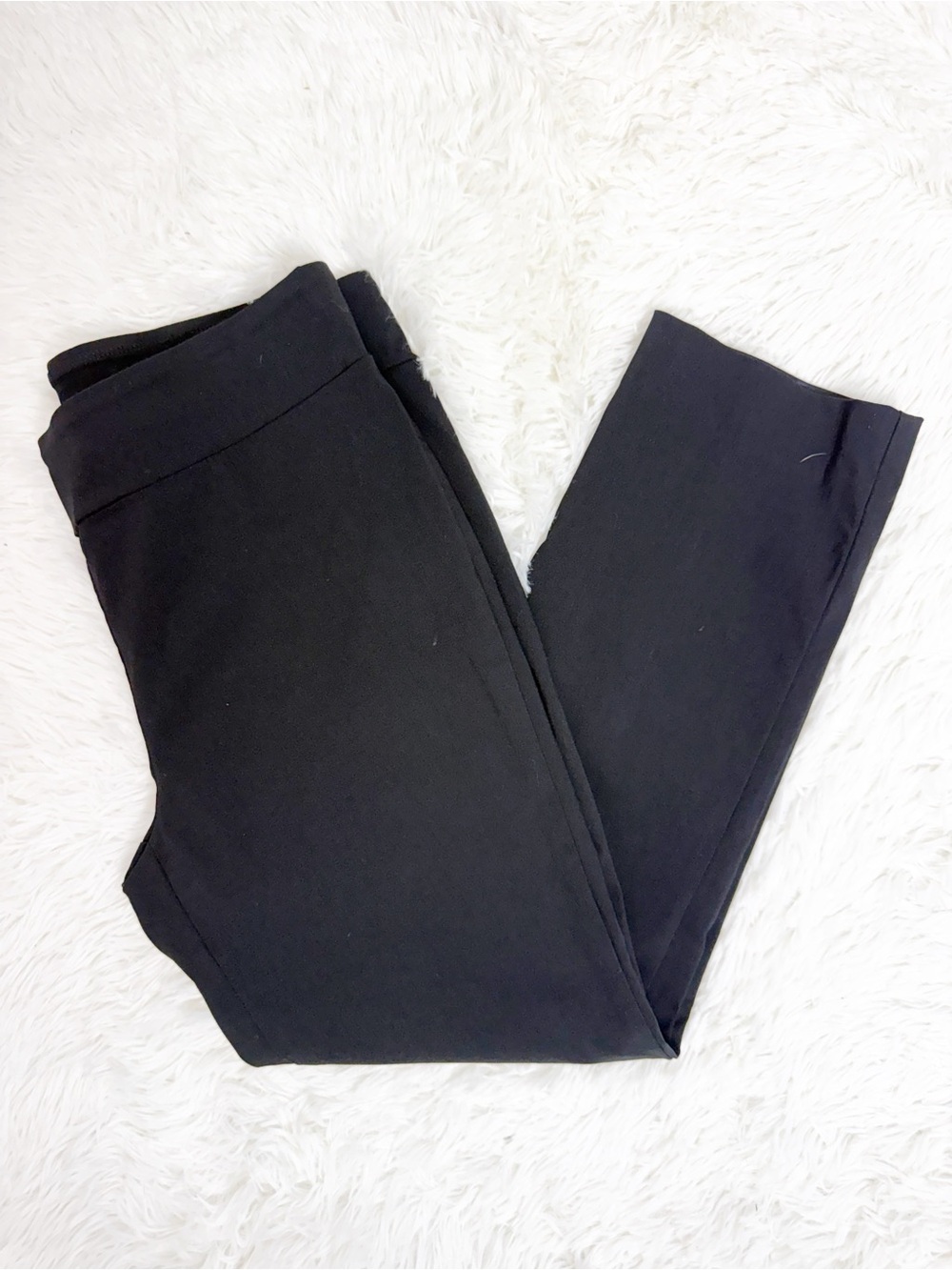 J.McLaughlin Black Pull-On Pants Size 14 Stretch Straight Leg Ankle